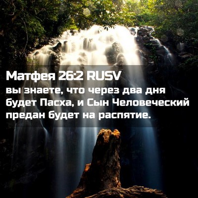 Picture 02 - Матфея 26:2 RUSV - вы знаете, что через два - Bible Verse Picture