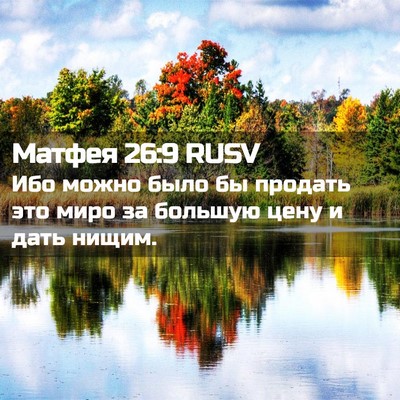 Picture 02 - Матфея 26:9 RUSV - Ибо можно было бы продать - Bible Verse Picture