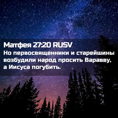 Picture 02 - Матфея 27:20 RUSV - Но первосвященники и - Bible Verse Picture