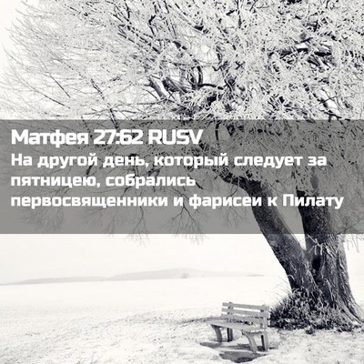 Picture 02 - Матфея 27:62 RUSV - На другой день, который - Bible Verse Picture