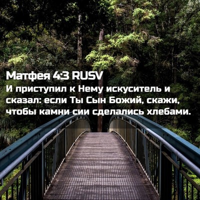 Picture 02 - Матфея 4:3 RUSV - И приступил к Нему - Bible Verse Picture