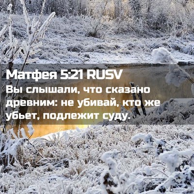 Picture 02 - Матфея 5:21 RUSV - Вы слышали, что сказано - Bible Verse Picture