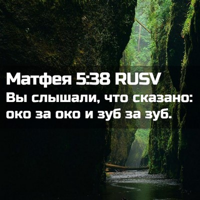 Picture 02 - Матфея 5:38 RUSV - Вы слышали, что сказано: - Bible Verse Picture