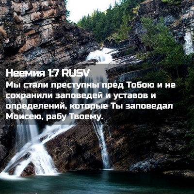 Picture 02 - Неемия 1:7 RUSV - Мы стали преступны пред - Bible Verse Picture