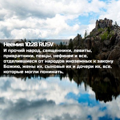 Picture 02 - Неемия 10:28 RUSV - И прочий народ, священники, - Bible Verse Picture