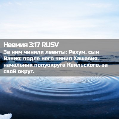 Picture 02 - Неемия 3:17 RUSV - За ним чинили левиты: - Bible Verse Picture