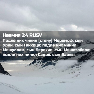 Picture 02 - Неемия 3:4 RUSV - Подле них чинил [стену] - Bible Verse Picture