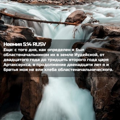 Picture 02 - Неемия 5:14 RUSV - Еще: с того дня, как - Bible Verse Picture
