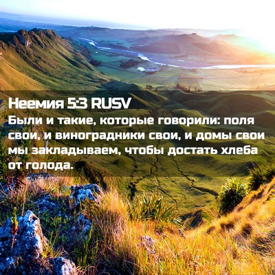 Picture 02 - Неемия 5:3 RUSV - Были и такие, которые - Bible Verse Picture