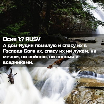 Picture 02 - Осия 1:7 RUSV - А дом Иудин помилую и спасу - Bible Verse Picture