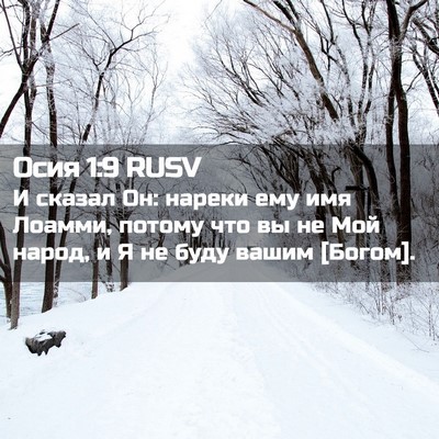 Picture 02 - Осия 1:9 RUSV - И сказал Он: нареки ему имя - Bible Verse Picture