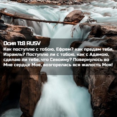 Picture 02 - Осия 11:8 RUSV - Как поступлю с тобою, - Bible Verse Picture