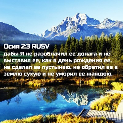 Picture 02 - Осия 2:3 RUSV - дабы Я не разоблачил ее - Bible Verse Picture