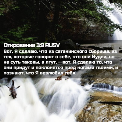 Picture 02 - Откровение 3:9 RUSV - Вот, Я сделаю, что из - Bible Verse Picture