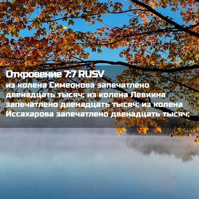 Picture 02 - Откровение 7:7 RUSV - из колена Симеонова - Bible Verse Picture