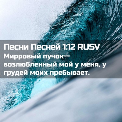 Picture 02 - Песни Песней 1:12 RUSV - Мирровый - Bible Verse Picture
