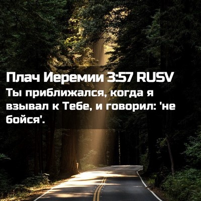 Picture 02 - Плач Иеремии 3:57 RUSV - Ты приближался, когда я - Bible Verse Picture
