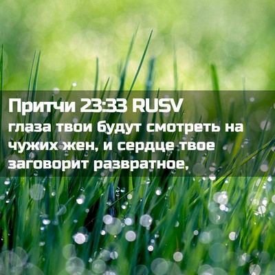 Picture 02 - Притчи 23:33 RUSV - глаза твои будут смотреть - Bible Verse Picture
