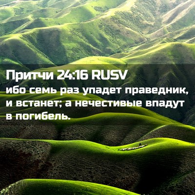 Picture 02 - Притчи 24:16 RUSV - ибо семь раз упадет - Bible Verse Picture