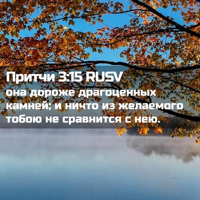 Picture 02 - Притчи 3:15 RUSV - она дороже драгоценных - Bible Verse Picture