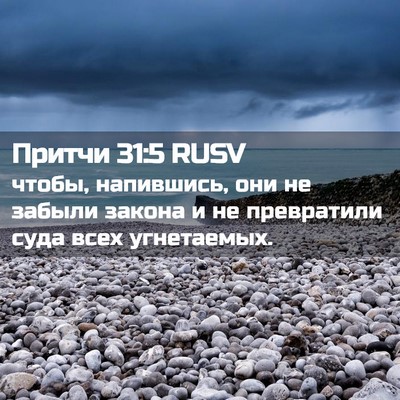 Picture 02 - Притчи 31:5 RUSV - чтобы, напившись, они не - Bible Verse Picture