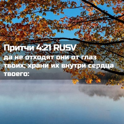 Picture 02 - Притчи 4:21 RUSV - да не отходят они от глаз - Bible Verse Picture