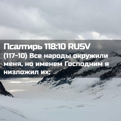 Picture 02 - Псалтирь 118:10 RUSV - (117-10) Все народы окружили - Bible Verse Picture