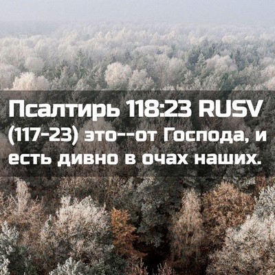 Picture 02 - Псалтирь 118:23 RUSV - (117-23) это--от Господа, и есть - Bible Verse Picture