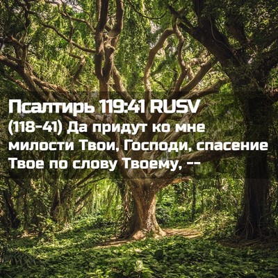 Picture 02 - Псалтирь 119:41 RUSV - (118-41) Да придут ко мне - Bible Verse Picture