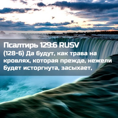 Picture 02 - Псалтирь 129:6 RUSV - (128-6) Да будут, как трава на - Bible Verse Picture