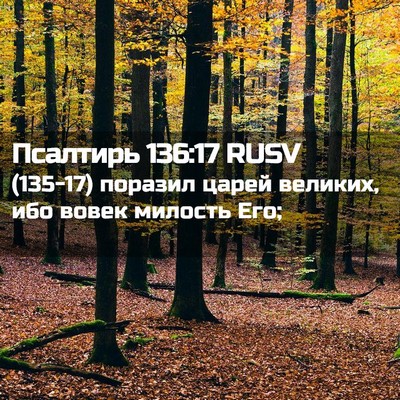 Picture 02 - Псалтирь 136:17 RUSV - (135-17) поразил царей - Bible Verse Picture