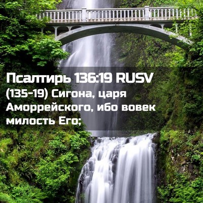 Picture 02 - Псалтирь 136:19 RUSV - (135-19) Сигона, царя - Bible Verse Picture