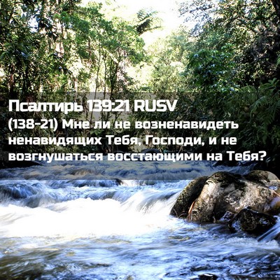 Picture 02 - Псалтирь 139:21 RUSV - (138-21) Мне ли не - Bible Verse Picture