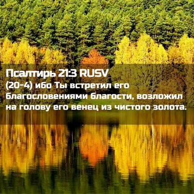 Picture 02 - Псалтирь 21:3 RUSV - (20-4) ибо Ты встретил его - Bible Verse Picture