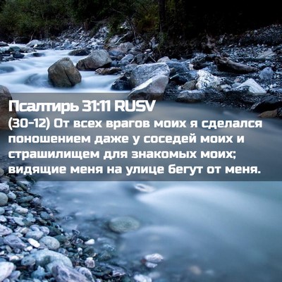 Picture 02 - Псалтирь 31:11 RUSV - (30-12) От всех врагов моих я - Bible Verse Picture
