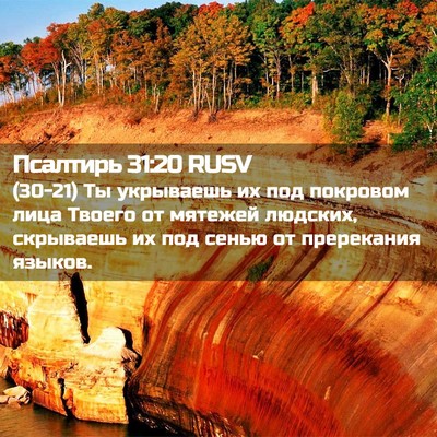 Picture 02 - Псалтирь 31:20 RUSV - (30-21) Ты укрываешь их под - Bible Verse Picture