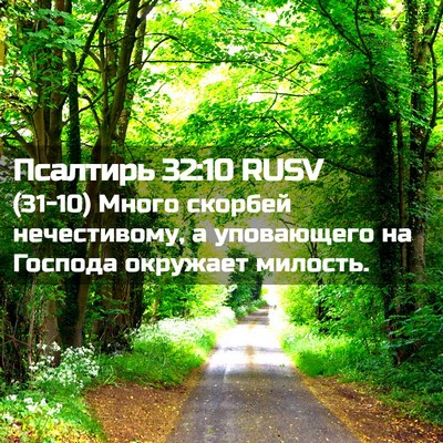 Picture 02 - Псалтирь 32:10 RUSV - (31-10) Много скорбей - Bible Verse Picture