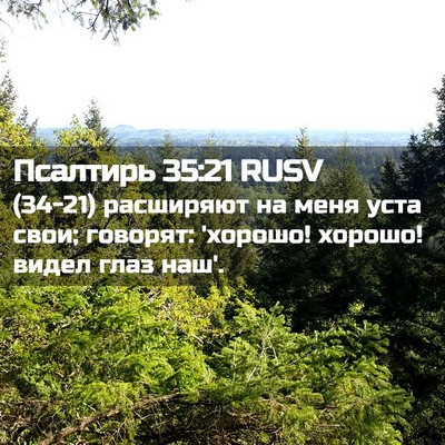 Picture 02 - Псалтирь 35:21 RUSV - (34-21) расширяют на меня уста - Bible Verse Picture