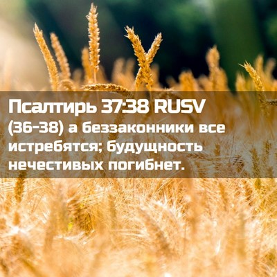 Picture 02 - Псалтирь 37:38 RUSV - (36-38) а беззаконники все - Bible Verse Picture