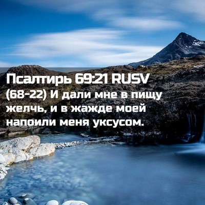 Picture 02 - Псалтирь 69:21 RUSV - (68-22) И дали мне в пищу - Bible Verse Picture