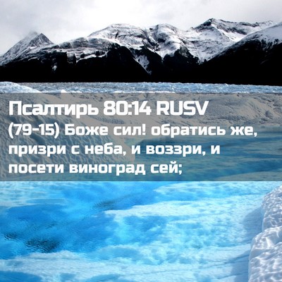 Picture 02 - Псалтирь 80:14 RUSV - (79-15) Боже сил! обратись же, - Bible Verse Picture