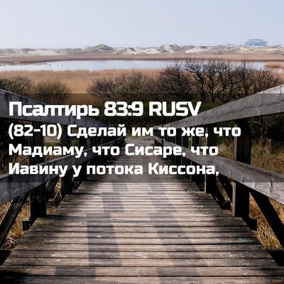 Picture 02 - Псалтирь 83:9 RUSV - (82-10) Сделай им то же, что - Bible Verse Picture