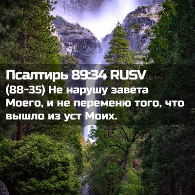 Picture 02 - Псалтирь 89:34 RUSV - (88-35) Не нарушу завета - Bible Verse Picture