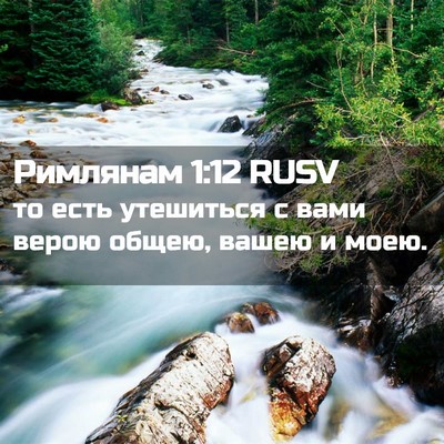 Picture 02 - Римлянам 1:12 RUSV - то есть утешиться с вами - Bible Verse Picture