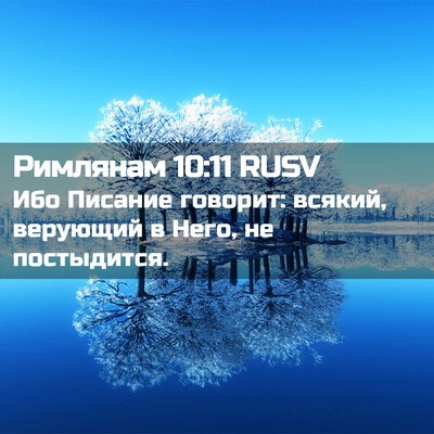 Picture 02 - Римлянам 10:11 RUSV - Ибо Писание говорит: - Bible Verse Picture