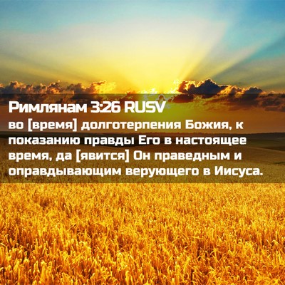 Picture 02 - Римлянам 3:26 RUSV - во [время] долготерпения - Bible Verse Picture