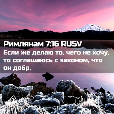 Picture 02 - Римлянам 7:16 RUSV - Если же делаю то, чего не - Bible Verse Picture