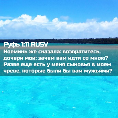 Picture 02 - Руфь 1:11 RUSV - Ноеминь же сказала: - Bible Verse Picture