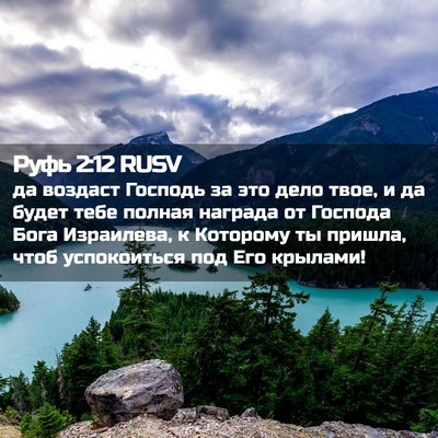 Picture 02 - Руфь 2:12 RUSV - да воздаст Господь за это - Bible Verse Picture