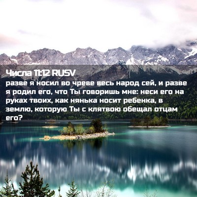 Picture 02 - Числа 11:12 RUSV - разве я носил во чреве весь - Bible Verse Picture